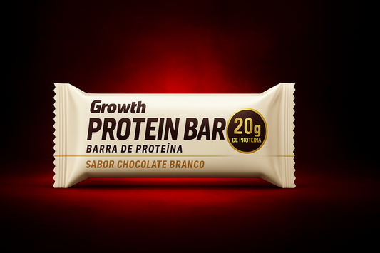 Growth Protein Barra Chocolate Branco 10 Unidades